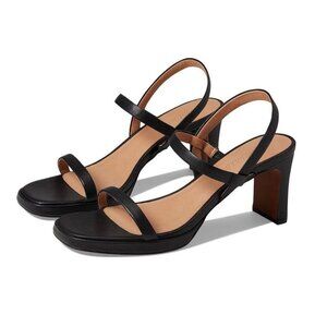 Madewell $138 The Cherelle Heeled Slingback Sandal Black Size 10 NK673